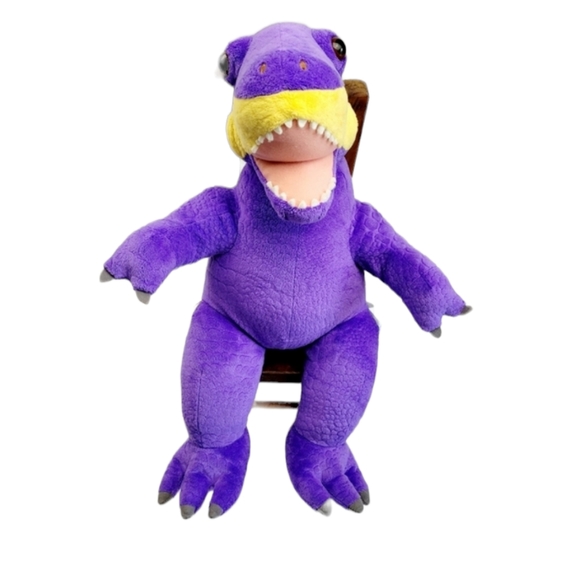 Build a Bear Purple & Yellow T-Rex Plush 2014 Stuffed Dinosaur - Picture 13 of 15